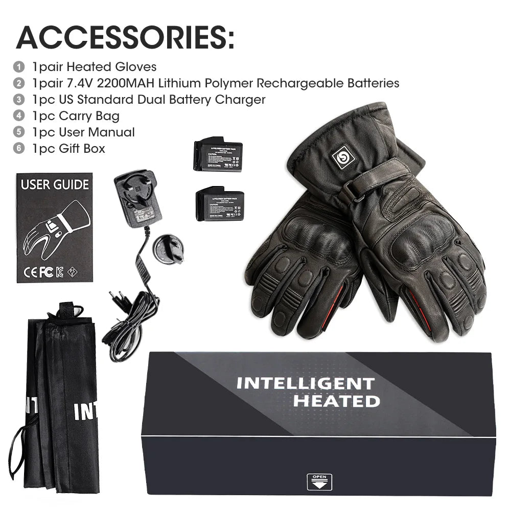 Waterproof Tactical Winter Gloves Men Warm Heating Gloves Touchable Thermal Riding Motorcycle Winter Gloves Women Goatskin Soft