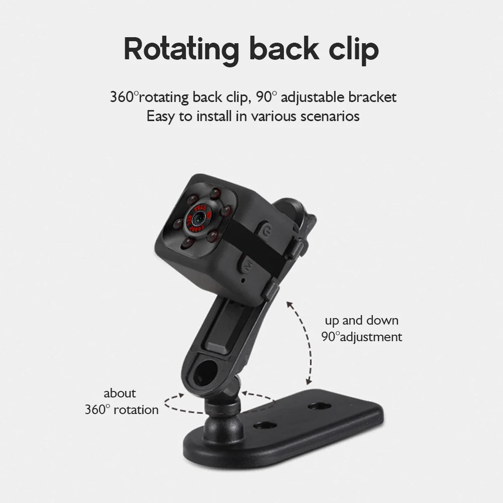 Mini Portable Camera With Video 1080P Full HD Security Camera Indoor/outdoor Surveillance Camera, Compact Mini Camera - 32G CARD