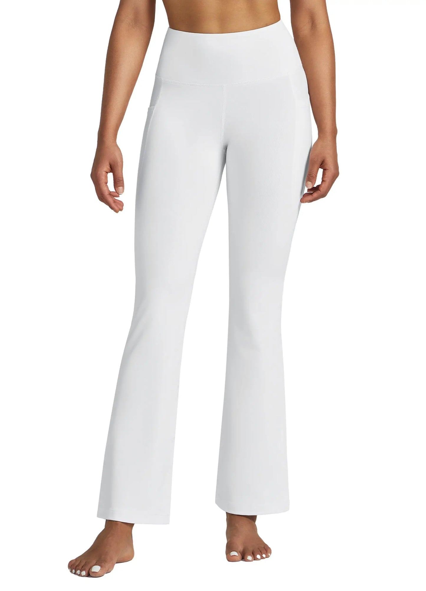 Multi Length Bootcut Flare Yoga Pants High Waist Tummy Control 4 Way Stretch Butt Lifting Daily Workout Side Pockets All Season Women