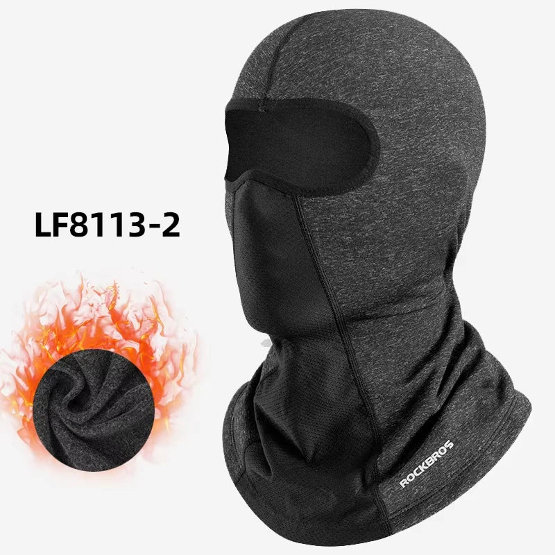 ROCKBROS Winter Balaclava Face Mask Fleece Thermal Windproof For Cycling