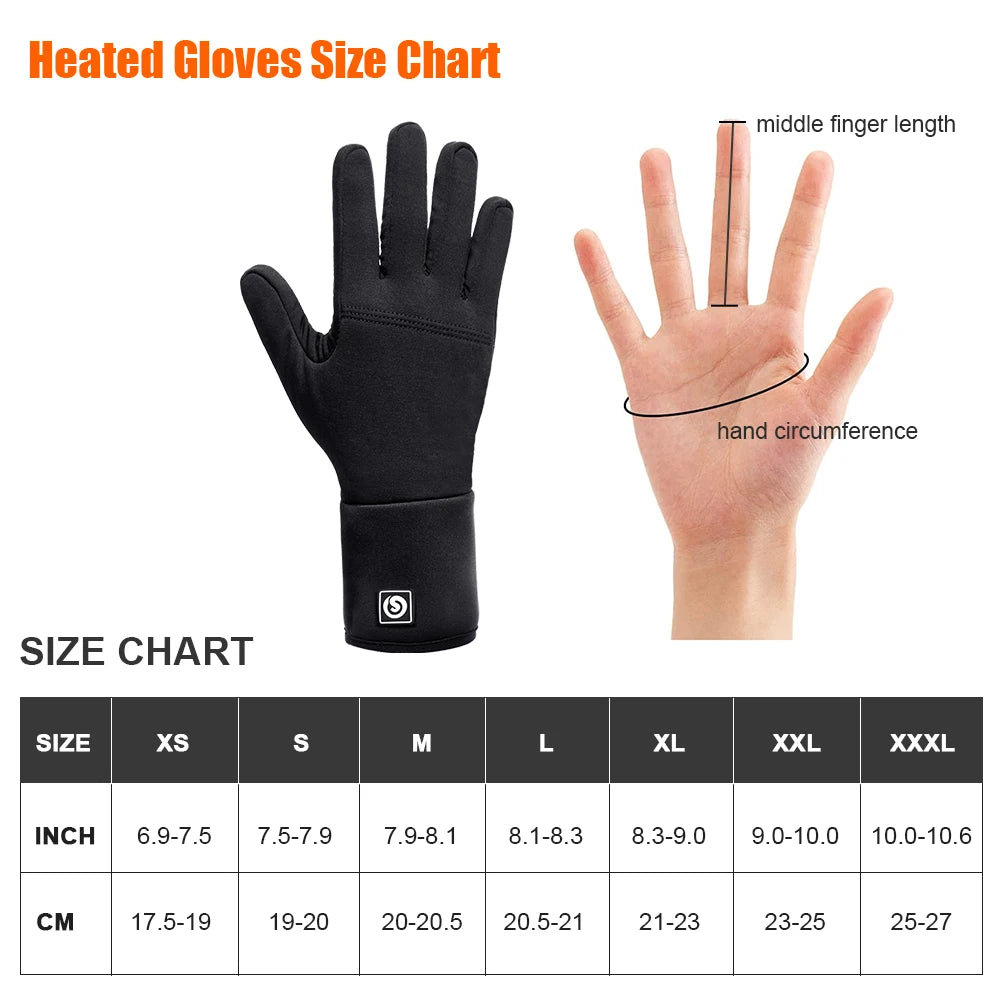 SAVIOR Winter Thermal Heated Gloves For Adult Rechargeable Battery Goatskin Leather Wind Waterproof Warm Hand Ski Gloves 3 Gears