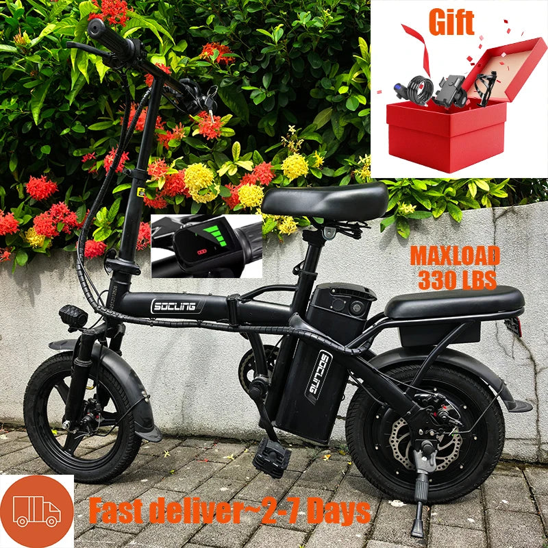 Electric Commuter Bike With 500W Motor And Front Suspension