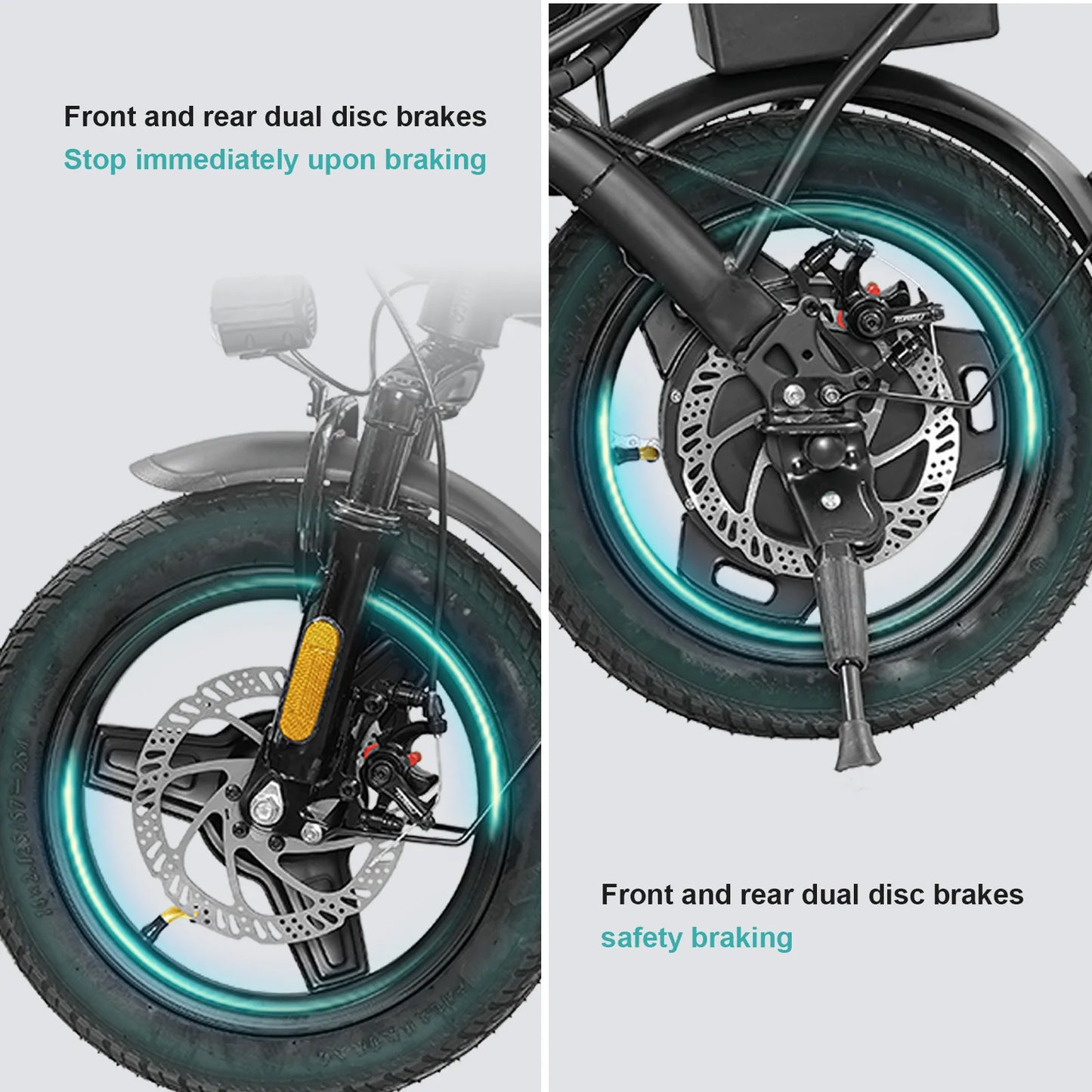 Terrosor Folding Electric Bike 560W Motor 48V Battery 32 Miles