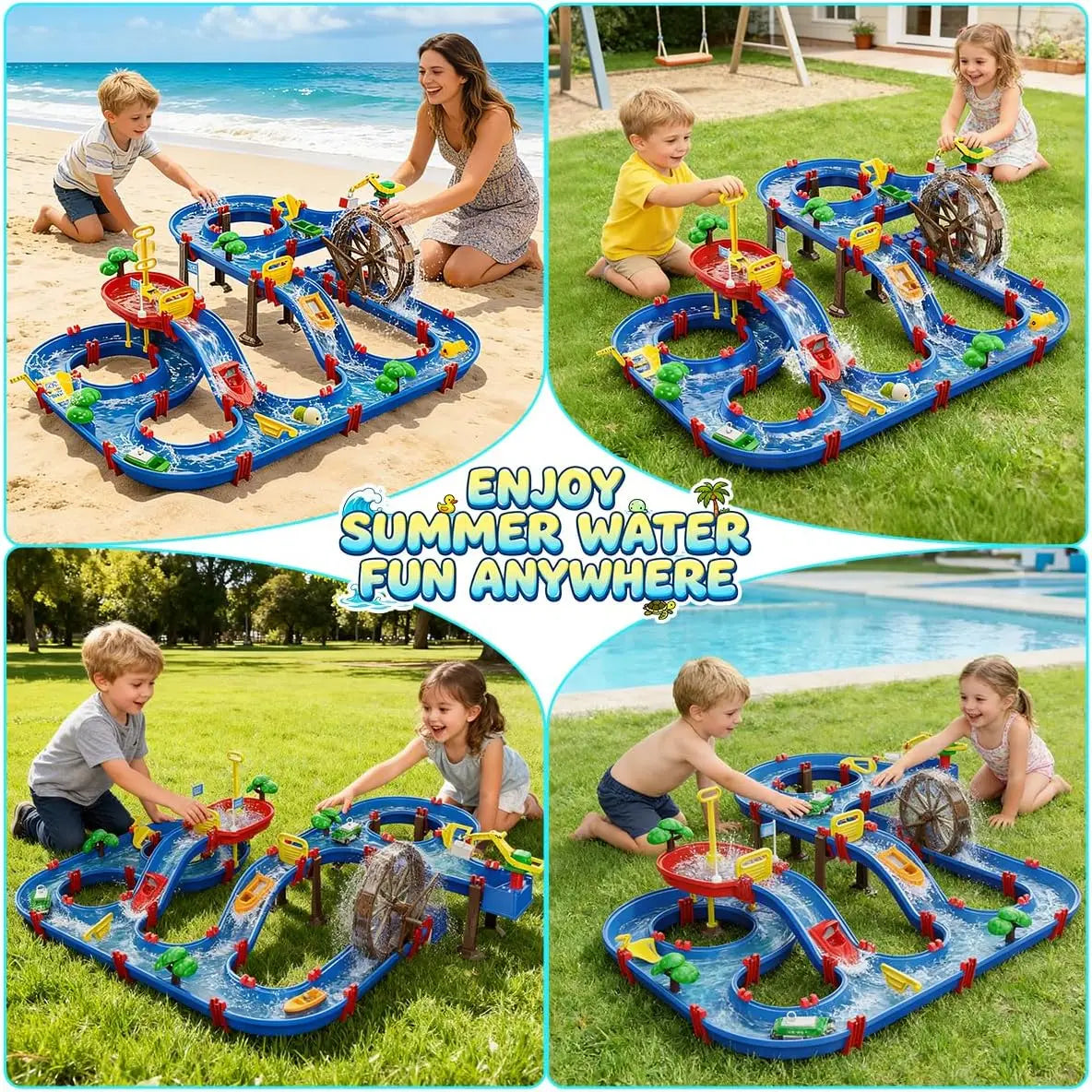 VATOS Outdoor Waterwheel Irrigation Truck Playset for Kidsране