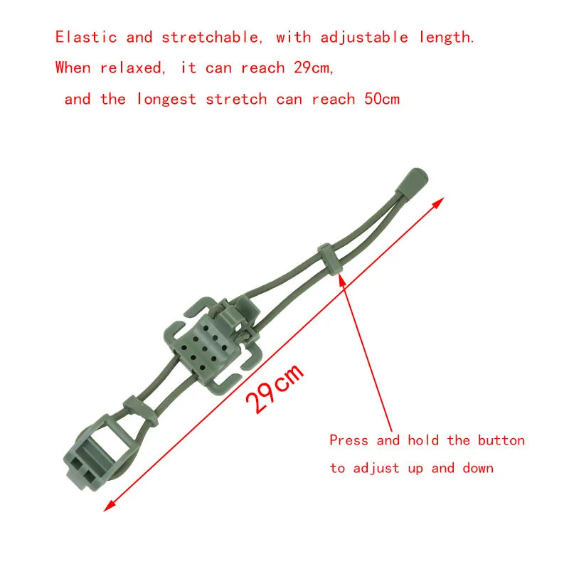 Gear Organizer Fastener Flashlight Water Bottle Fixed Multifunction Hanging Buckle Outdoor Backpack Vest Accessories