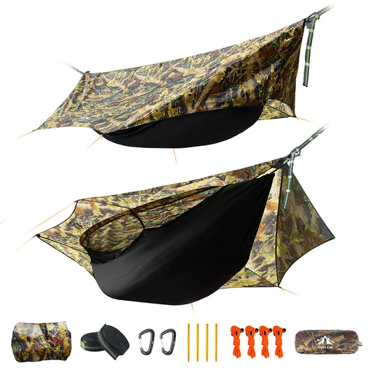 Night Cat Camping Hammock Tent With Waterproof Bug Net