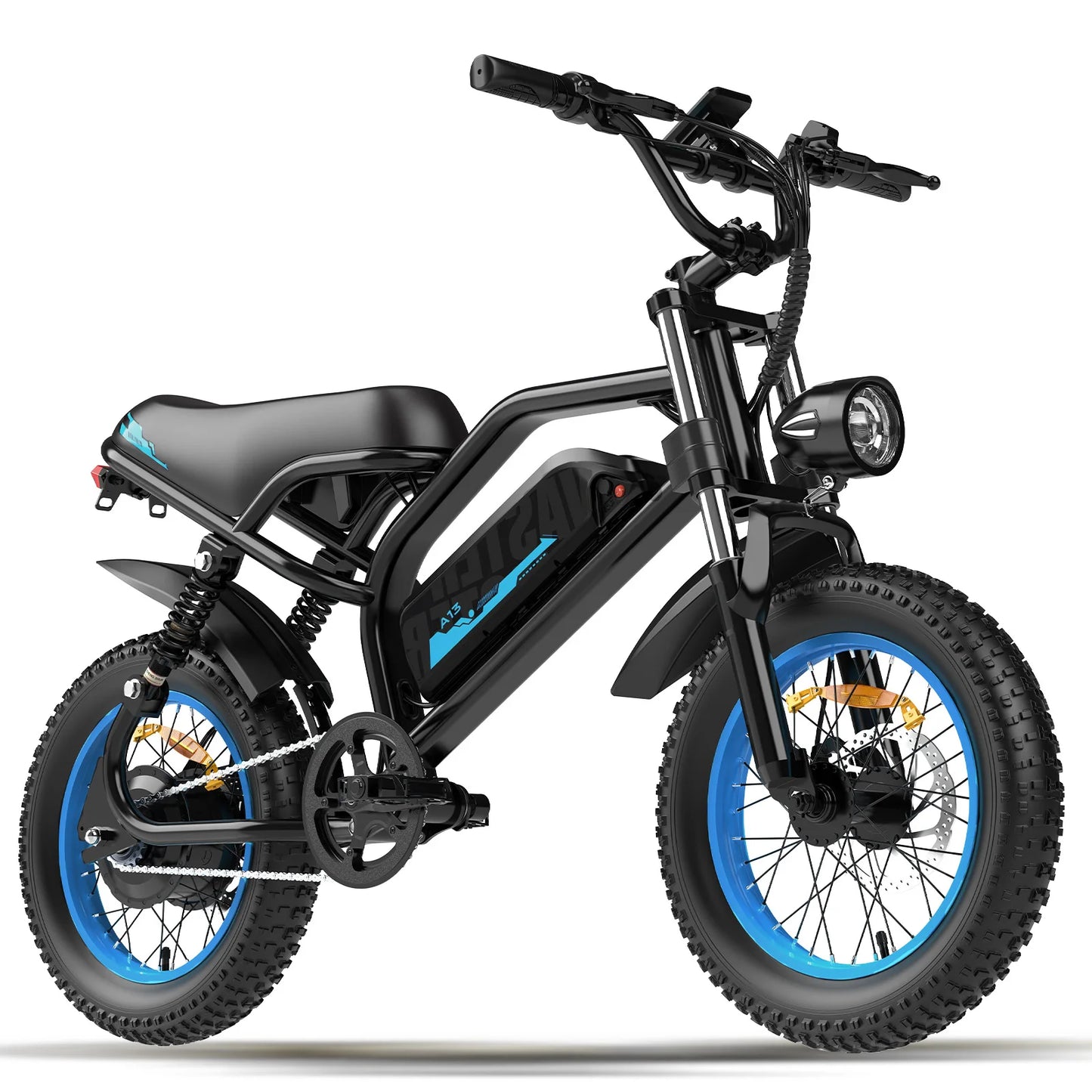 AVDLEU Mountain Electric Bike Fat Tire Ebike With Front Fork Suspension