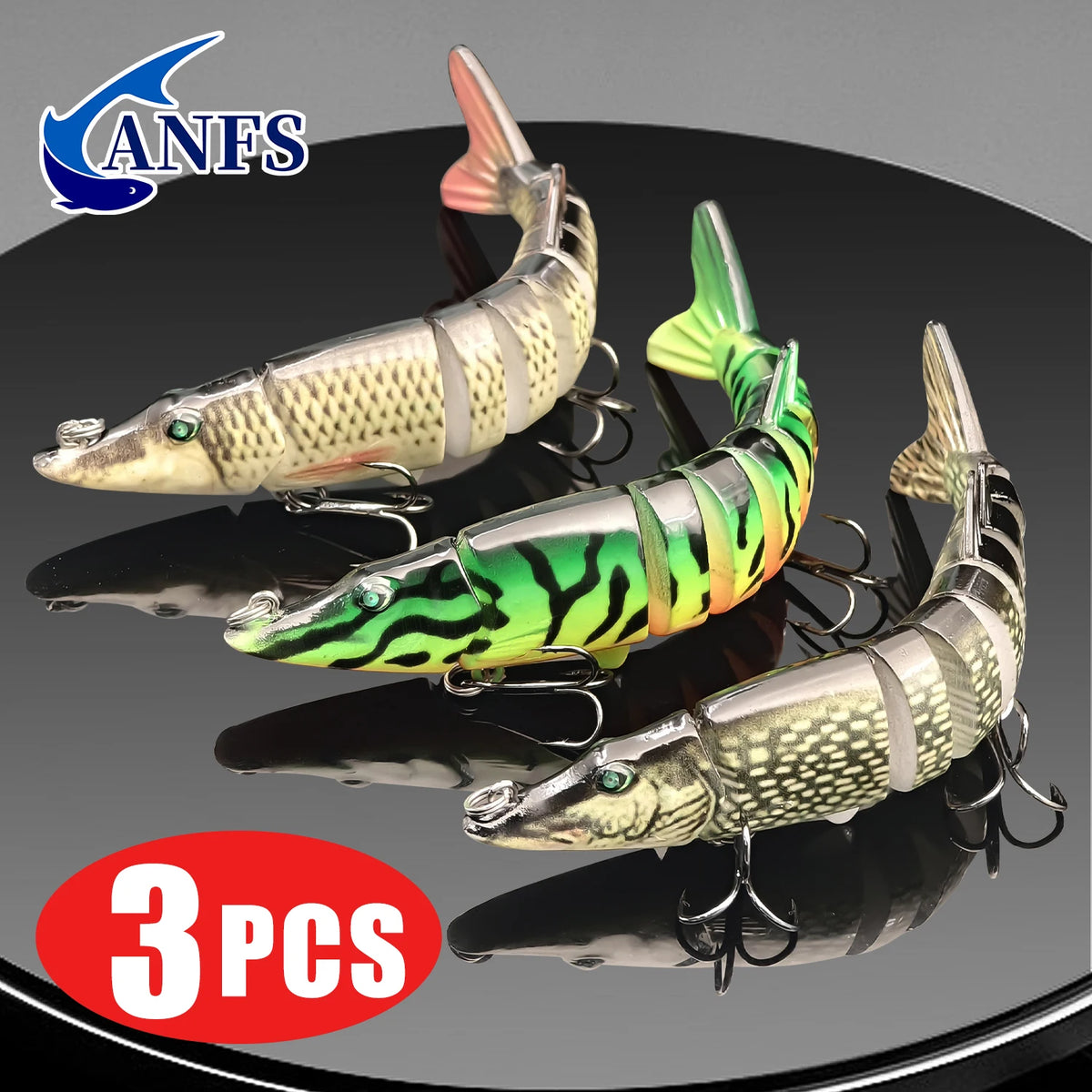 ANFS Jointed Swimbait Fishing Lures for Bass and Trout