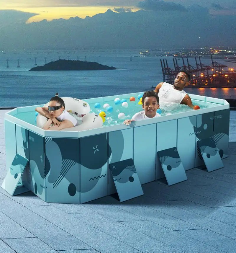 Premium Foldable PVC Family Swimming Pool For Backyard And Patio