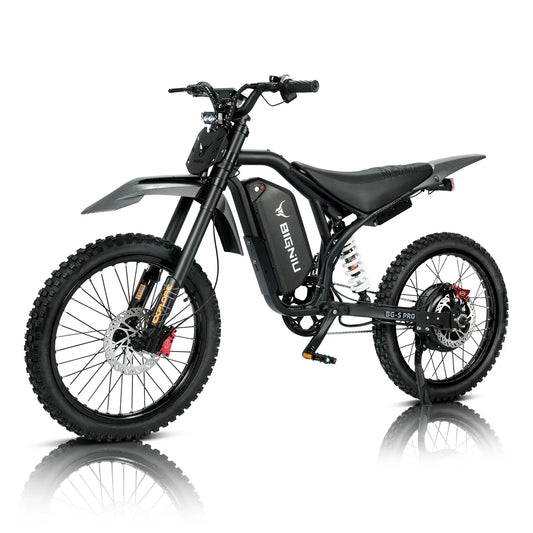 BIGNIU BG-S Pro 3000W Electric Bike for Adults, 40+MPH Fat Tire E-Bike with Full Suspension & Hydraulic Brakes