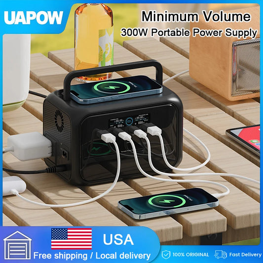 110V Camping Portable Power Station Ecoflow 300W Portable Power Supply Generator Compact And Lightweight Emergeny Power Supply