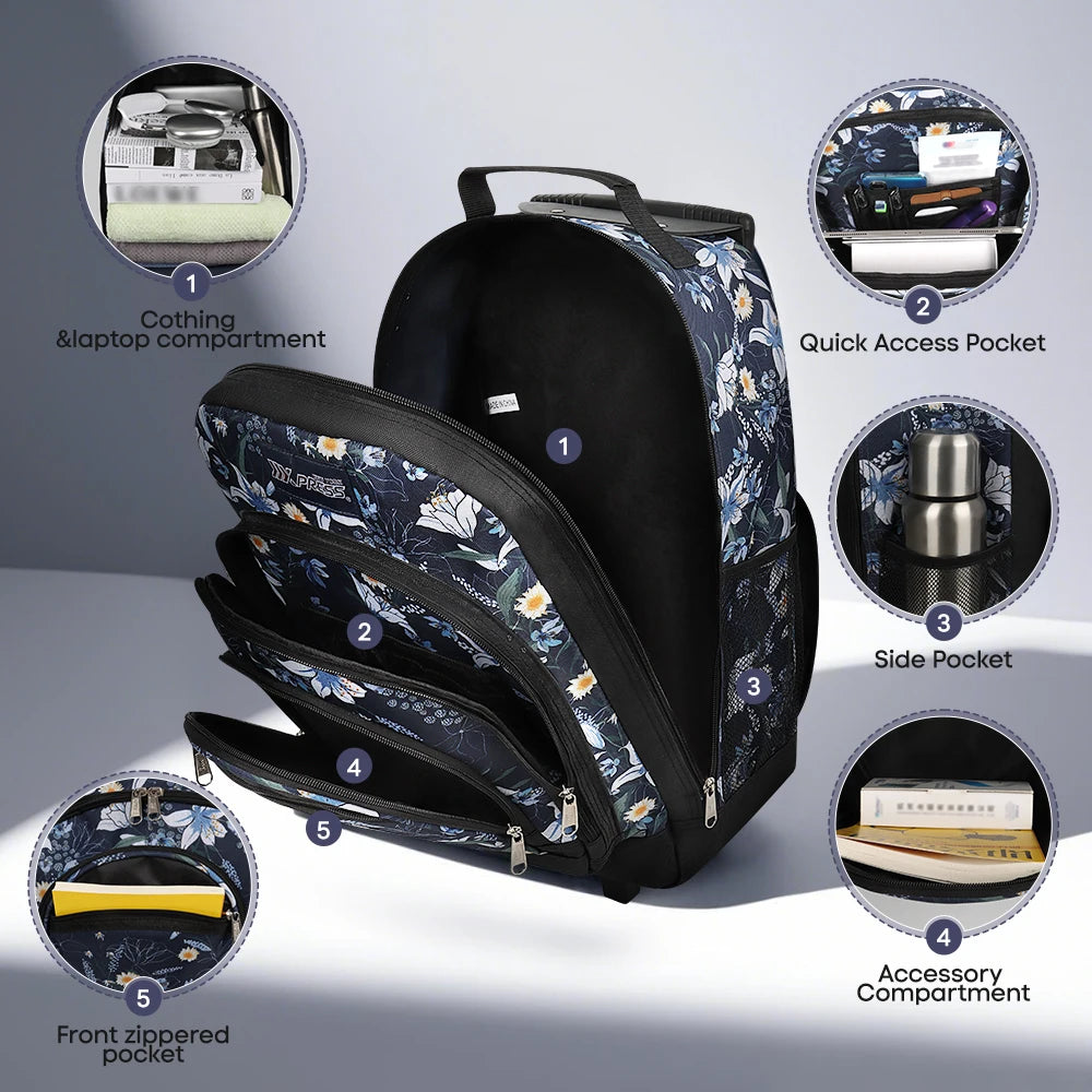 20 Inch Rolling Backpacks For Adults Large Capacity Backpack with Wheels Trolley Suitcase Wheeled Bag Laptop Backpack