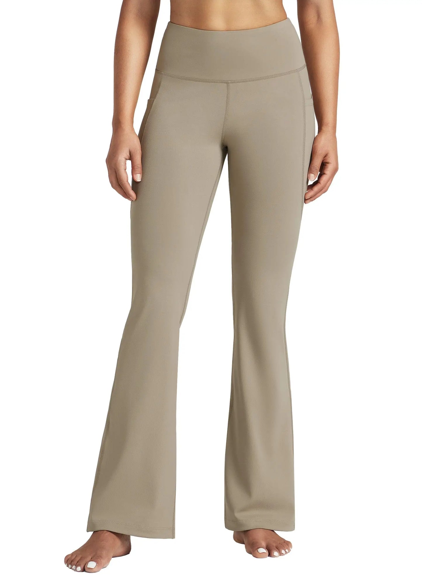 Multi Length Bootcut Flare Yoga Pants High Waist Tummy Control 4 Way Stretch Butt Lifting Daily Workout Side Pockets All Season Women