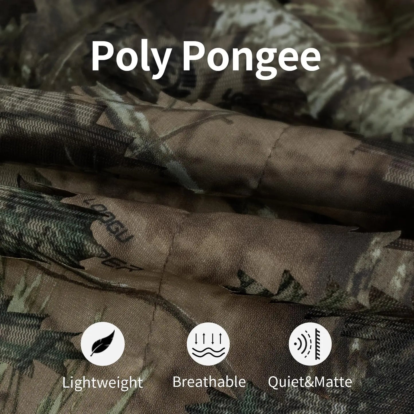 3D Bionic Leafy Ghillie Suit Camouflage Clothing Hunting Sniper Tactical Gear Breathable Mesh Jungle Woodland Stealth Apparel Elastic Waist Free Size For Outdoor Shooting Airsoft Paintball Wildlife Photography Men Gift