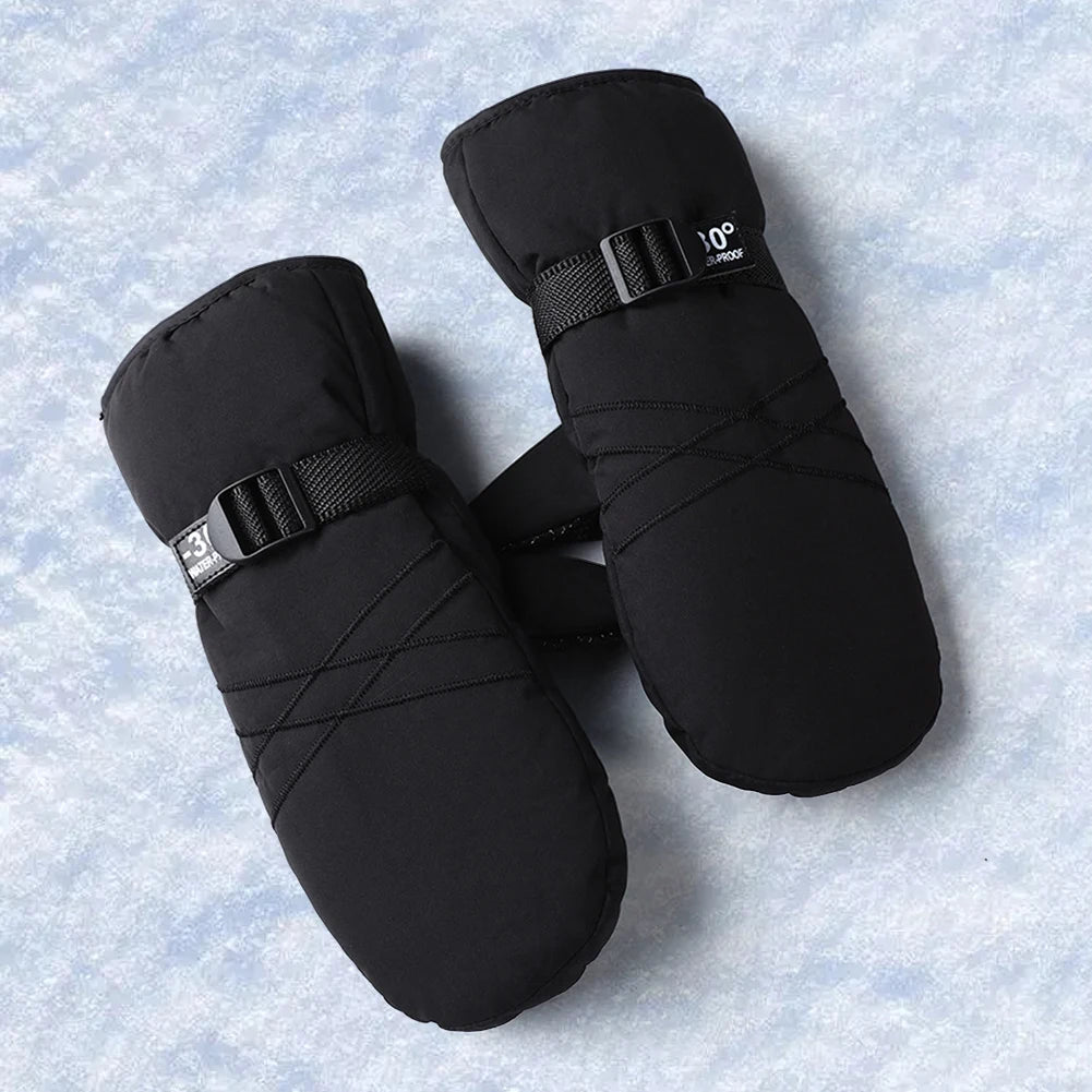 Ski Mittens Waterproof Snow Gloves Thermal Cycling Gloves Snowboard Gloves Cold Weather Gloves for Men and Women