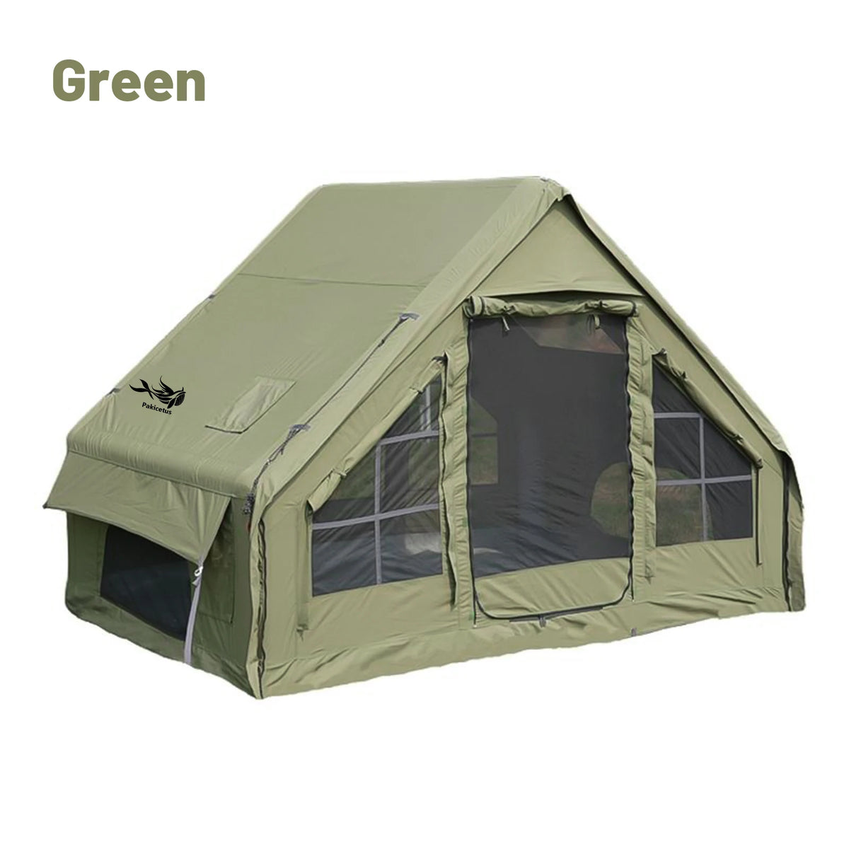 Pakicetus Inflatable Camping Tent With Extended Sun Canopy For Families