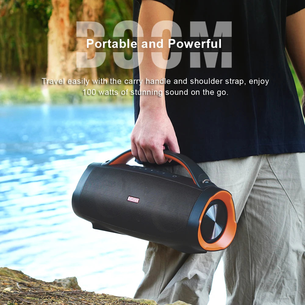 DOSS 100W Portable Speaker Bluetooth 5.3 Powerful Stereo Sound