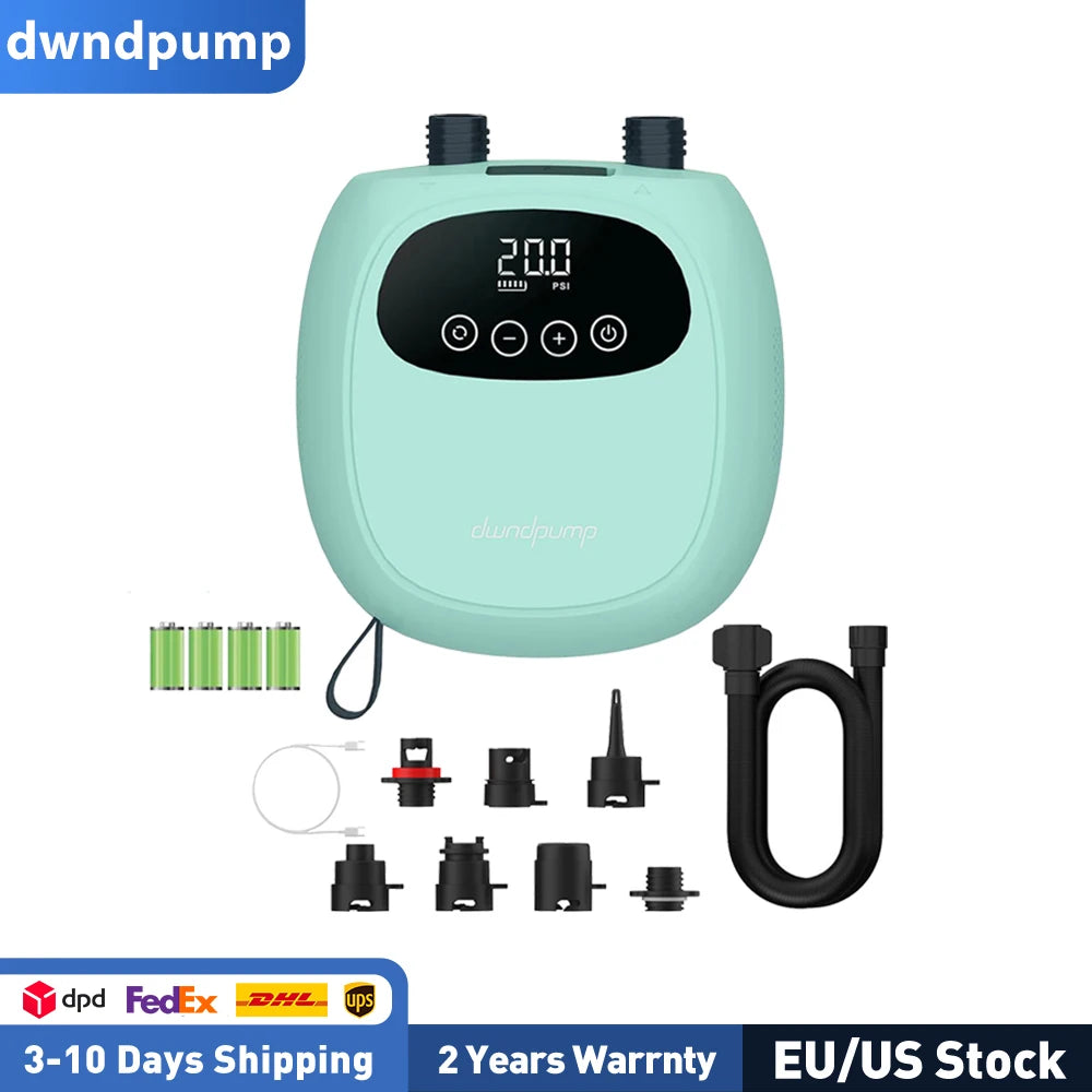dwndpump DP3 Electric 20PSI SUP Pump 38.48Wh Battery Paddle Board Inflation for Kayak Boat Tent Surfing Board Stand Up