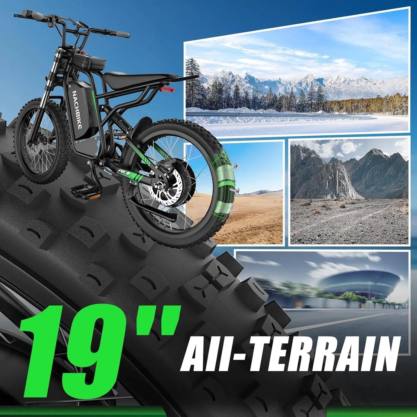 Nachbike 60V Electric Dirt Bike With 50 Mile Range