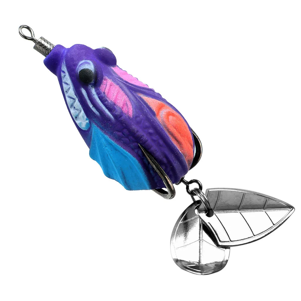 Reinforced Hook Shiny Frog Lures For Black Bass Fishing