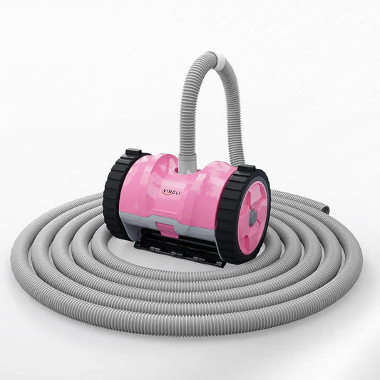 Pool Vacuum Cleaner, Suction Side Wall-Climbing Sweeper for Ground&Inground Pools,  39.6ft Tangle-Free Hose