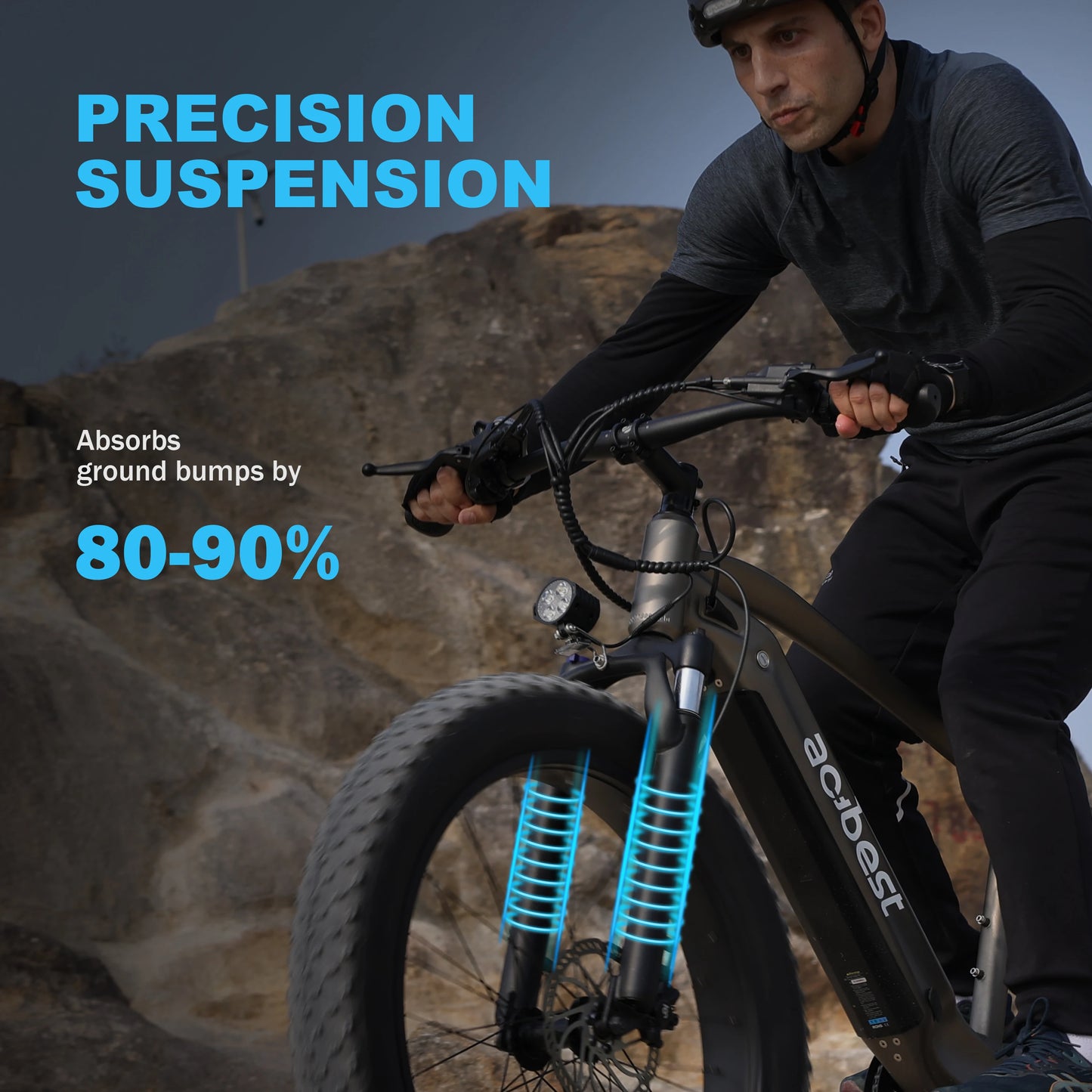 ActBest Ranger Electric Fat Tire Mountain Bike 1300W