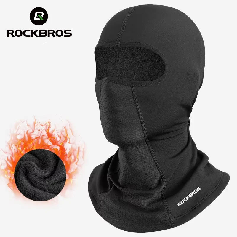 ROCKBROS Winter Balaclava Face Mask Fleece Thermal Windproof For Cycling