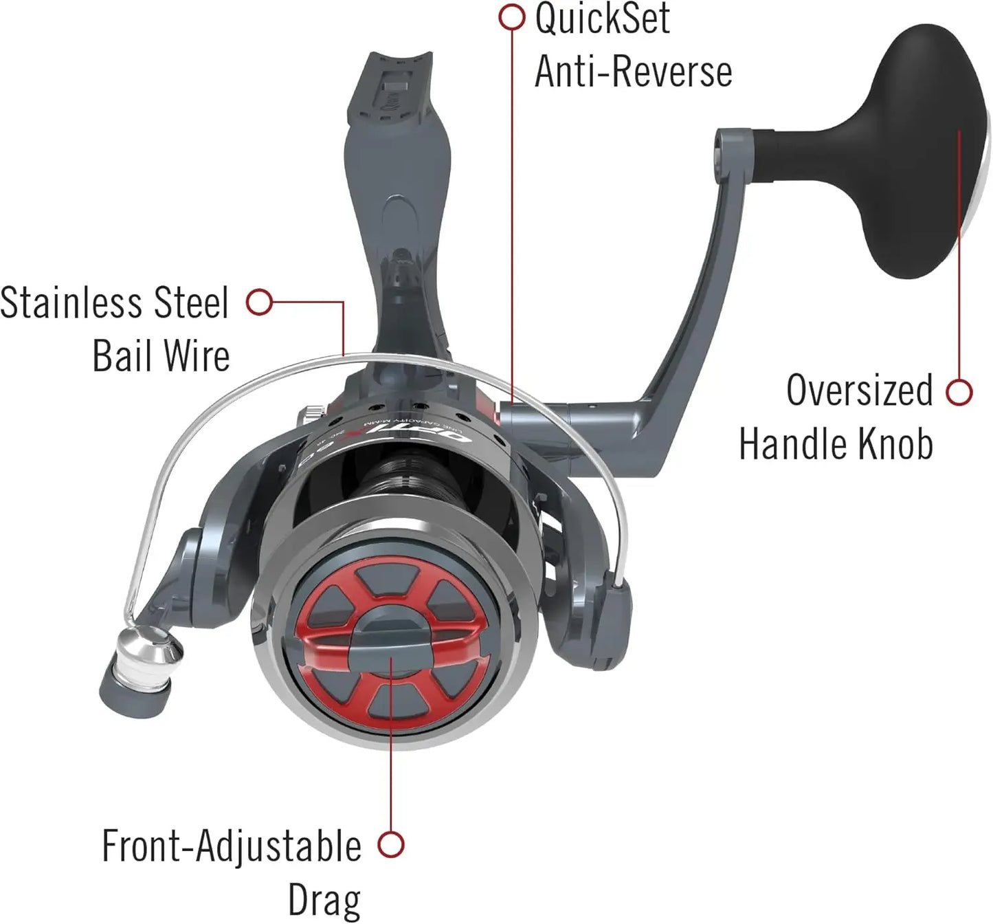 Optix Fiberglass Spinning Reel And Two Piece Fishing Rod Combo