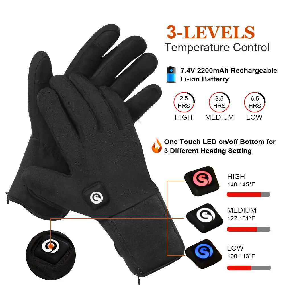 Savior Heat Waterproof Rechargeable Heated Thermal Gloves