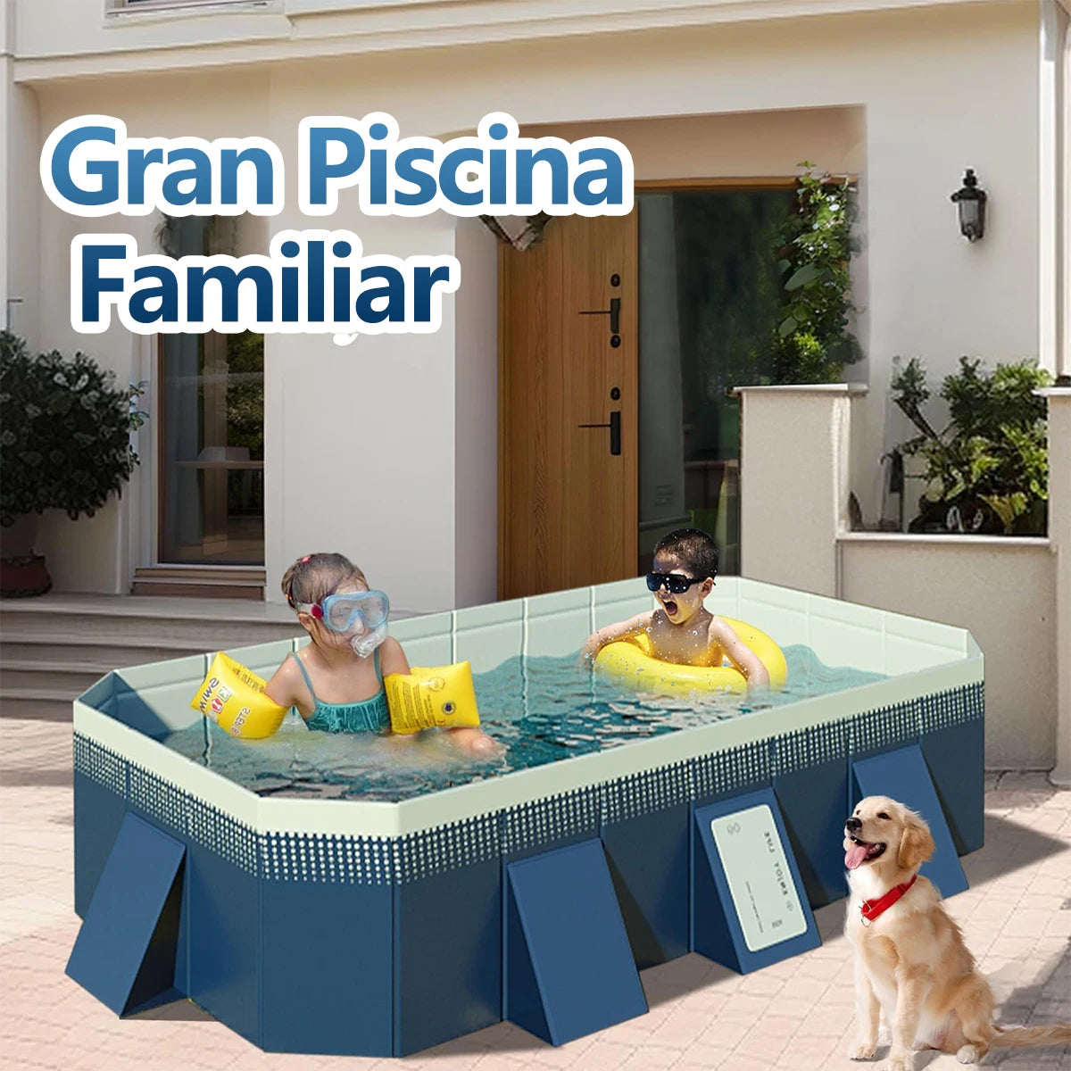 Premium Foldable PVC Family Swimming Pool For Backyard And Patio