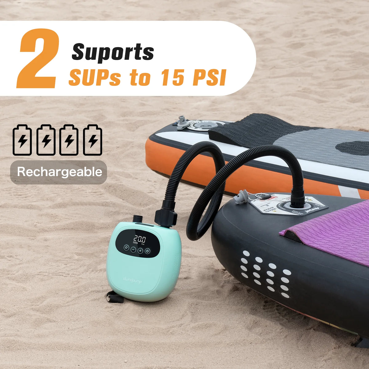 Dwndpump Electric SUP Pump With Inflation And Deflation Function