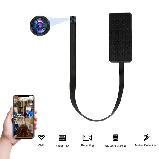 DIY WiFi Mini Camera with Remote Viewing, Motion Detection, Recording, SD Card Storage, App Control for Home and Office Security