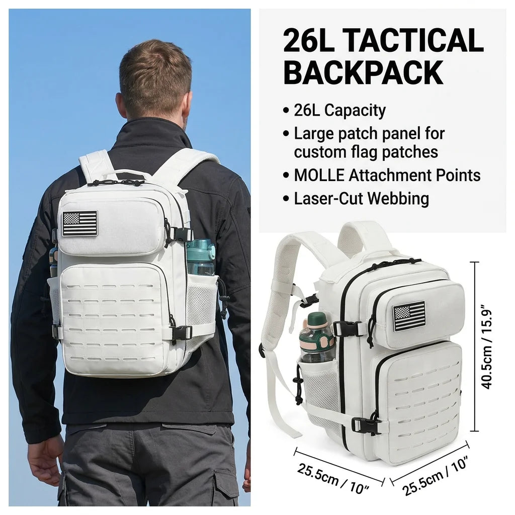 ReFire Gear Molle Hiking Backpack With Dual Cup Holders