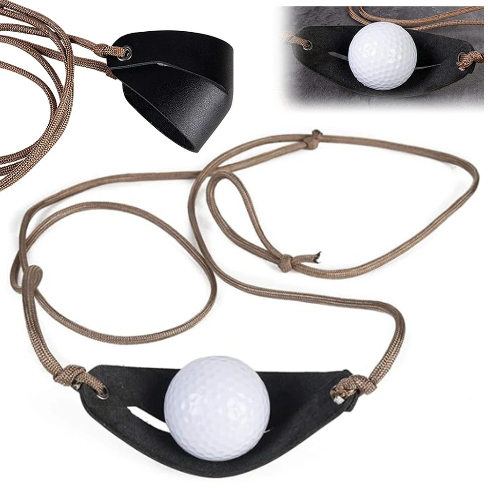 1-5Pcs New Handmade Leather Shepherd Sling Pouch Old-Fashioned Slingshot for Outdoor Sports Camping Shooting Hunting Accessories